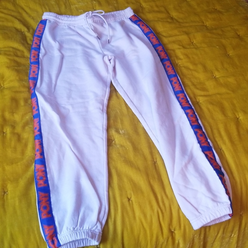 White sweatpants